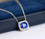 14K GOLD 1.86 CTW NATURAL SAPPHIRE & DIAMOND NECKLACE