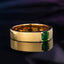 14K GOLD 0.3 CT NATURAL EMERALD RING