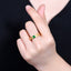 14K GOLD 0.3 CT NATURAL EMERALD RING