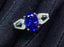 14K GOLD 1.9 CT NATURAL TANZANITE & DIAMOND RING