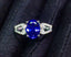 14K GOLD 1.9 CT NATURAL TANZANITE & DIAMOND RING