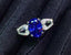 14K GOLD 1.9 CT NATURAL TANZANITE & DIAMOND RING