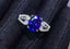 14K GOLD 1.9 CT NATURAL TANZANITE & DIAMOND RING