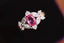 14K GOLD 1.22 CTW NATURAL PADPARADSCHA SAPPHIRE & DIAMOND RING