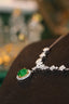 14K GOLD 2.33 CTW NATURAL EMERALD & DIAMOND NECKLACE