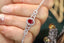 14K GOLD 1.62 CTW VIVID RED NATURAL RUBY & DIAMOND BRACELET