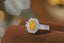 14K GOLD 1.09 CTW NATURAL YELLOW DIAMOND & DIAMOND RING