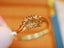 14K GOLD 0.58 CT NATURAL H DIAMOND RING