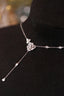 14K GOLD 0.6 CT NATURAL H DIAMOND NECKLACE