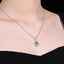 14K GOLD 0.7 CTW VIVID GREEN NATURAL EMERALD & DIAMOND PENDANT