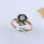 14K GOLD 1.64 CTW NATURAL TOURMALINE & DIAMOND RING