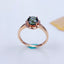 14K GOLD 1.64 CTW NATURAL TOURMALINE & DIAMOND RING