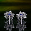 14K GOLD 1.27 CTW NATURAL SAPPHIRE & DIAMOND EARRINGS