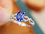 14K GOLD 1.44 CTW NATURAL SAPPHIRE & DIAMOND RING