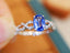 14K GOLD 1.44 CTW NATURAL SAPPHIRE & DIAMOND RING