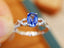 14K GOLD 1.44 CTW NATURAL SAPPHIRE & DIAMOND RING