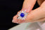 14K GOLD 1.75 CTW NATURAL SAPPHIRE & DIAMOND RING