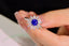 14K GOLD 1.75 CTW NATURAL SAPPHIRE & DIAMOND RING