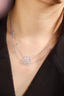 14K GOLD 0.8 CT NATURAL H DIAMOND NECKLACE