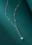 14K GOLD 0.60 CTW NATURAL H DIAMOND NECKLACE