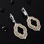 14K GOLD 2.30 CT NATURAL COLOR DIAMOND EARRINGS
