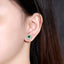 14K GOLD 2.20 CTW VIVID GREEN NATURAL EMERALD & DIAMOND EARRINGS