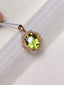 14K GOLD 1.8 CT NATURAL TOURMALINE & DIAMOND PENDANT