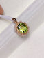 14K GOLD 1.8 CT NATURAL TOURMALINE & DIAMOND PENDANT