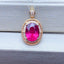 14K GOLD 2.57 CTW NATURAL TOURMALINE & DIAMOND PENDANT