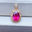 14K GOLD 2.57 CTW NATURAL TOURMALINE & DIAMOND PENDANT