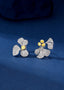 14K GOLD 2.85 CTW NATURAL YELLOW DIAMOND & DIAMOND EARRINGS