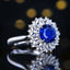 14K GOLD 2.48 CTW NATURAL SAPPHIRE & DIAMOND RING/PENDANT