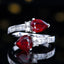 14K GOLD 2.6 CT NATURAL RUBY & DIAMOND RING