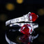 14K GOLD 2.6 CT NATURAL RUBY & DIAMOND RING