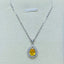 14K GOLD 1.1 CT NATURAL SAPPHIRE & DIAMOND NECKLACE