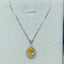 14K GOLD 1.1 CT NATURAL SAPPHIRE & DIAMOND NECKLACE