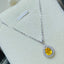 14K GOLD 1.1 CT NATURAL SAPPHIRE & DIAMOND NECKLACE