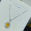 14K GOLD 1.1 CT NATURAL SAPPHIRE & DIAMOND NECKLACE