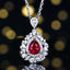 14K GOLD 1.79 CTW NATURAL RUBY & DIAMOND RING/PENDANT