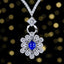 14K GOLD 3.01 CTW NATURAL SAPPHIRE & DIAMOND RING/PENDANT