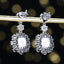 14K GOLD 2.07 CTW NATURAL PADPARADSCHA SAPPHIRE & DIAMOND EARRINGS