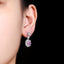 14K GOLD 2.07 CTW NATURAL PADPARADSCHA SAPPHIRE & DIAMOND EARRINGS