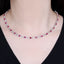 14K GOLD 8.74 CTW NATURAL RUBY & DIAMOND NECKLACE