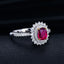 14K GOLD 1.45 CTW NATURAL RUBY & DIAMOND RING