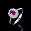 14K GOLD 1.45 CTW NATURAL RUBY & DIAMOND RING