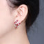 14K GOLD 2.43 CTW NATURAL RUBY & DIAMOND EARRINGS