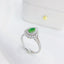 14K GOLD 1.08 CTW NATURAL GREEN DIAMOND & DIAMOND RING/PENDANT