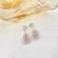 14K GOLD 0.92 CTW NATURAL PINK DIAMOND & DIAMOND EARRINGS