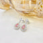 14K GOLD 0.92 CTW NATURAL PINK DIAMOND & DIAMOND EARRINGS