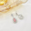 14K GOLD 0.92 CTW NATURAL PINK DIAMOND & DIAMOND EARRINGS